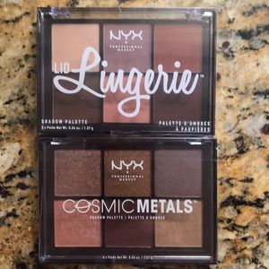 NYX 2 eye shadow pallets-natural color